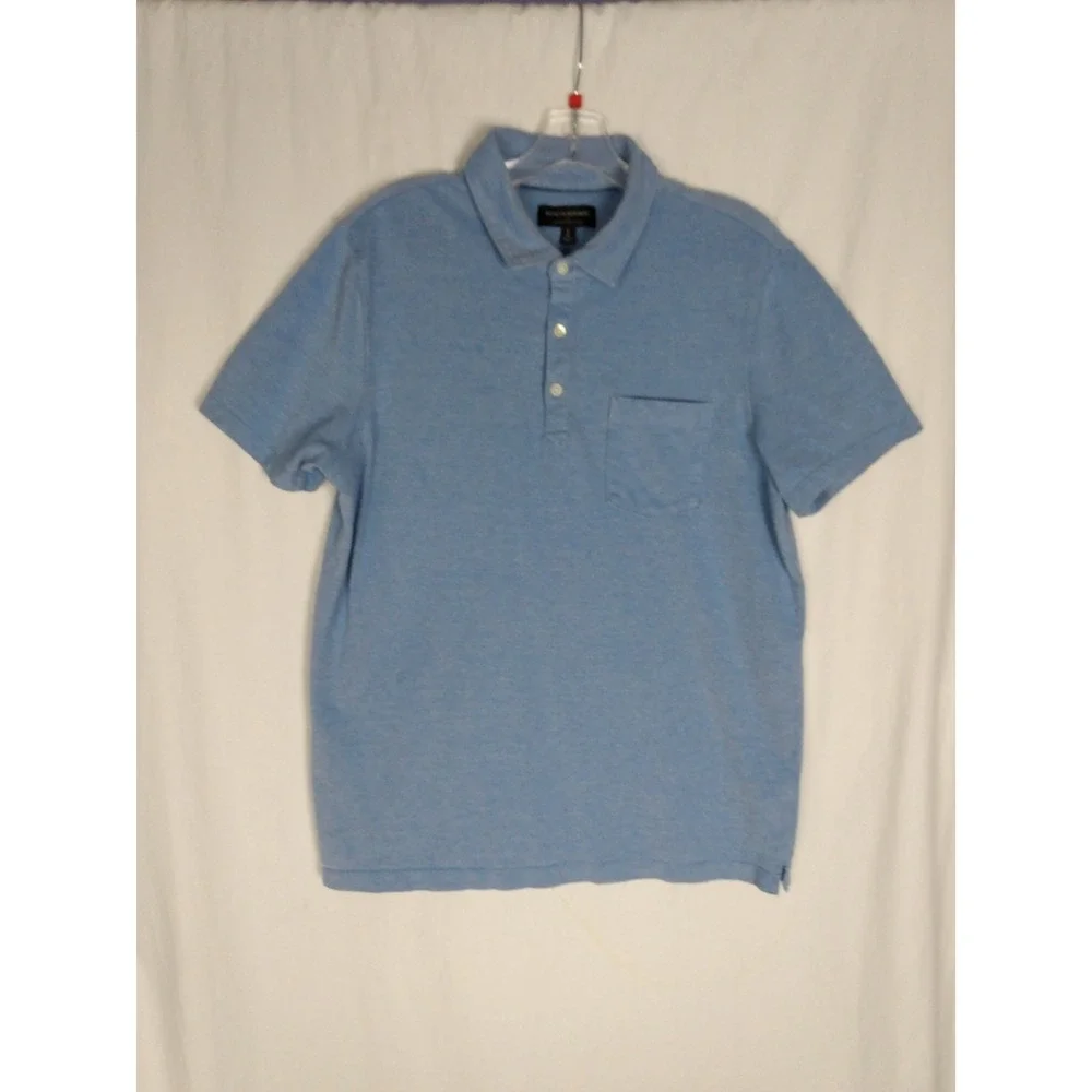 Banana Republic Blue Men Pique‎ Polo Shirt Casual Size L